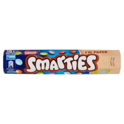 NESTLÉ SMARTIES MAXI-TUBE-KONFETTI, GEFÜLLT MIT MILCHSCHOKOLADE, 130-G-TUBE