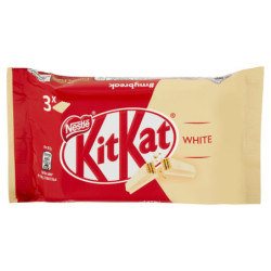 NESTLÉ KITKAT WHITE WAFER COVERED WITH WHITE CHOCOLATE 3 SNACKS OF 41.5 G