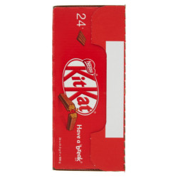 NESTLÉ KITKAT ORIGINAL CRISPY WAFER COVERED WITH MILK CHOCOLATE 24 SNACKS OF 41.5G