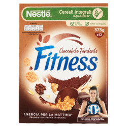 CEREALES FITNESS DE CHOCOLATE NEGRO CON TRIGO INTEGRAL Y AVENA Y COPOS DE CHOCOLATE 375G