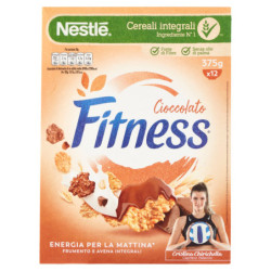 FITNESS MILK CHOCOLATE CEREALS WITH WHOLE WHEAT AND OATS AND CHOCOLATE FLAKES 375 G