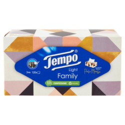 TEMPO FAMILY BOX LIGHT FAZZOLETTI 3 VELI 120 PZ