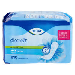 ASSORBENTE INCONTINENZA LEGGERA TENA DISCREET EXTRA 10 PEZZI