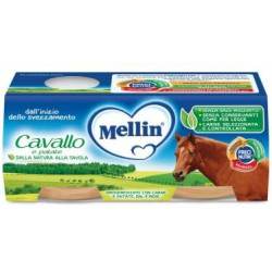 Mellin Cavallo e Patate 100% Naturale Omogeneizzato 2 x 80 g