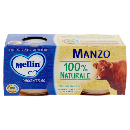 MELLIN 100 % NATÜRLICHES HOMOGENISIERTES RINDFLEISCH 2 X 80 G