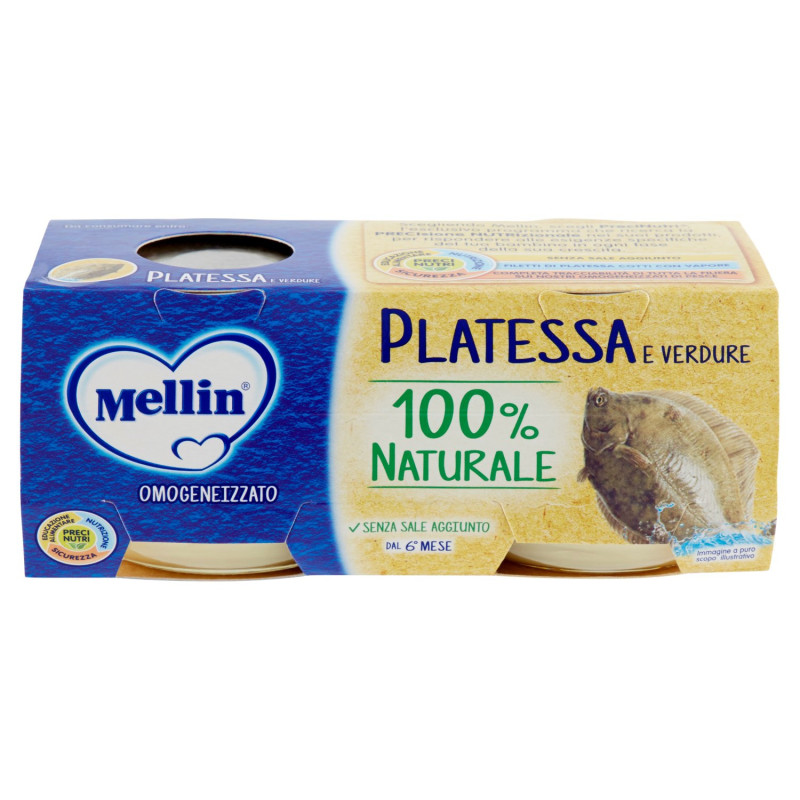 MELLIN OMOGENEIZZATO PLATESSA 2X80 G