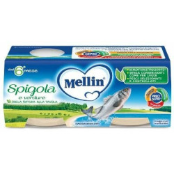 Mellin Spigola e Verdure 100% Naturale Omogeneizzato 2 x 80 g