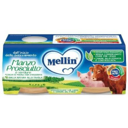 MELLIN CARNE, JAMÓN* Y VERDURAS 100% NATURAL HOMOGENIZADO 2 X 80 G