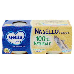 MELLIN OMOGENEIZZATO NASELLO 2 X 80 G