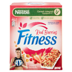 BARRA DE CEREALES FITNESS FRUTOS ROJOS CON TRIGO INTEGRAL Y FRUTOS ROJOS 6 UNIDADES