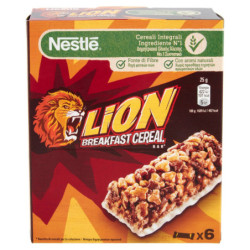 LION Barrette ai cereali integrali con cioccolato e caramello 6 snack da 25 g