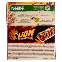 LION Barrette ai cereali integrali con cioccolato e caramello 6 snack da 25 g