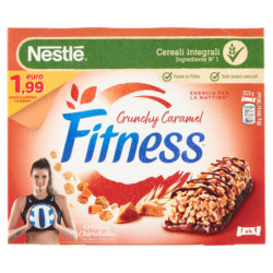 FITNESS Crunchy Caramel Barrette di cereali con cioccolato e caramello 4 pezzi da 23,5g