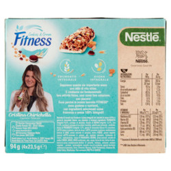 BARRITAS DE CEREAL FITNESS COOKIES&CREAM CON GALLETAS DE CACAO Y CHOCOLATE BLANCO 4 UNIDADES DE 23,5G