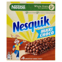 NESQUIK BARRITAS DE CEREAL MAXI CHOCO CON CHOCOLATE CON LECHE 6 SNACKS DE 25 G