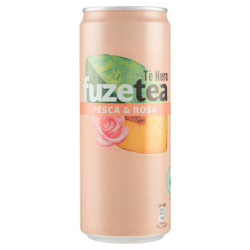 FUZE TEA, Tè alla Pesca e Rosa 33cl (SLEEK CAN)