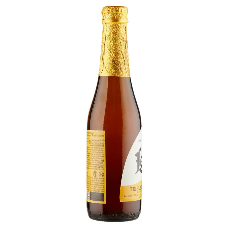 LEFFE TRIPLE GOLDEN CERVEZA DE ABADÍA BELGA DOBLE MALTA SIN FILTRAR BOTELLA 33CL