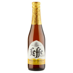 LEFFE TRIPLE GOLDEN CERVEZA DE ABADÍA BELGA DOBLE MALTA SIN FILTRAR BOTELLA 33CL