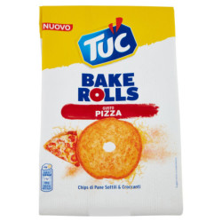 TUC BAKE ROLLS, CHIPS DI PANE SOTTILE E CROCCANTI AL GUSTO PIZZA 150 G