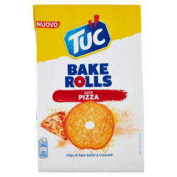 TUC BAKE ROLLS, CHIPS DI PANE SOTTILE E CROCCANTI AL GUSTO PIZZA 150 G