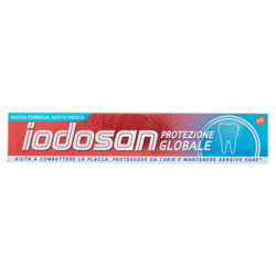 Iodosan Protezione Globale dentifricio con fluoro gengive sane combatte placca e carie 75 ml