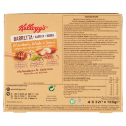 KELLOGG'S Riegel mit Mandeln, Honig und Samen, 4 x 32 g