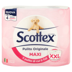 ORIGINAL CLEAN SCOTTEX MAXI TOILETTENPAPIER 4 STK