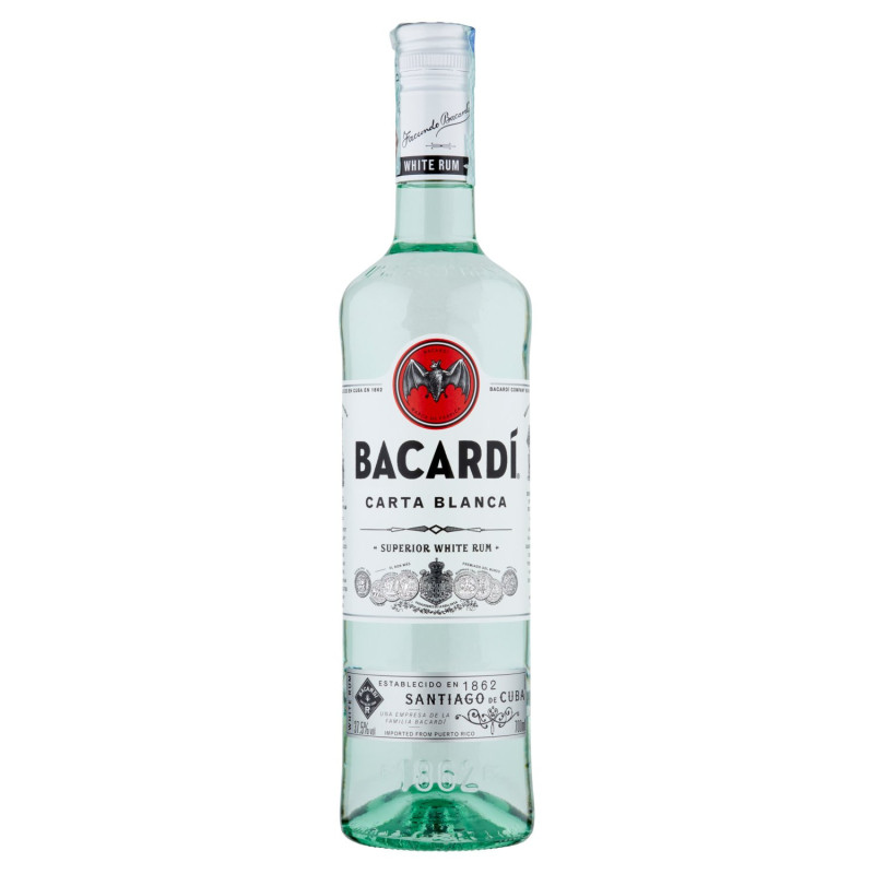 BACARDI CARTA BLANCA RON BLANCO SUPERIOR 700 ML