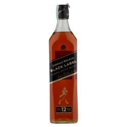 JOHNNIE WALKER BLACK LABEL BLENDED SCOTCH WHISKY 70 CL