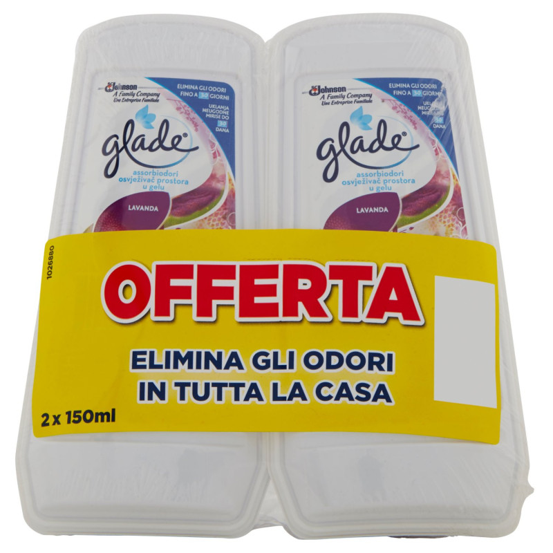 GLADE ODOR ABSORBER LAVENDER 2 X 150 ML