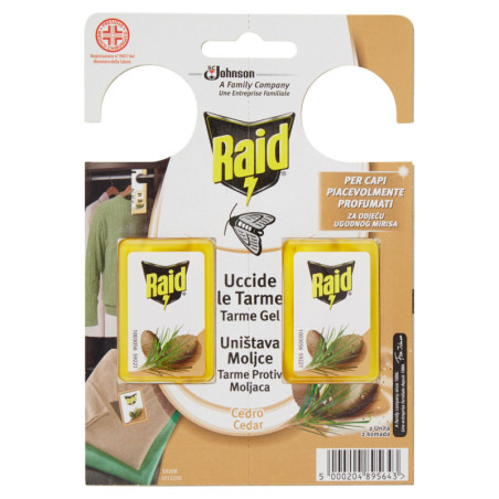 RAID TARME GEL CEDRO 2 X 3 G