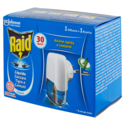 RAID ELECTRIC LIQUID BASIC AND REFILL, 30 NIGHTS, ODORLESS