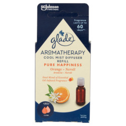 GLADE® DIFUSOR DE ACEITE ESENCIAL DE AROMATERAPIA PURE HAPPINESS RECAMBIO 17.4ML