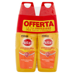 Autan Active Vapo Bipacco, Insetto Repellente e Antizanzare, Lunga Durata, 2 x 100ml