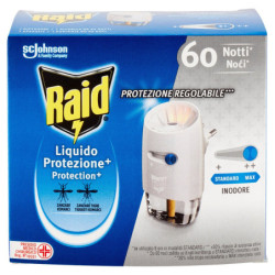 RAID LIQUIDO ELETTRICO PROTEZIONE+ BASE E RICARICA, 60 NOTTI, INODORE