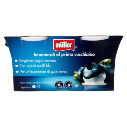 MÜLLER YOGURT CREMOSO MIRTILLO IN PEZZI 2 X 125 G