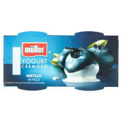 MÜLLER YOGURT CREMOSO MIRTILLO IN PEZZI 2 X 125 G