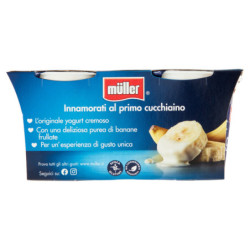 MÜLLER CREMOSO YOGUR PLÁTANO LISO 2 X 125 G