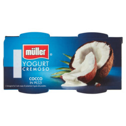 MÜLLER CREMOSO YOGUR COCO TROZOS 2 X 125 G