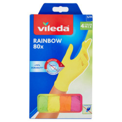 VILEDA RAINBOW S/M 6,5-7,5 4 COLOR MIX 80 PZ