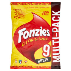 Fonzies Gli Originali Croccantini di Mais al Formaggio Multipack 9 buste - 211,5g