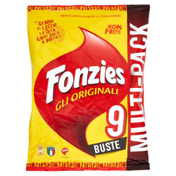 FONZIES THE ORIGINAL CHEESE CORN CRICKLES MULTIPACK 9 BEUTEL – 211,5G