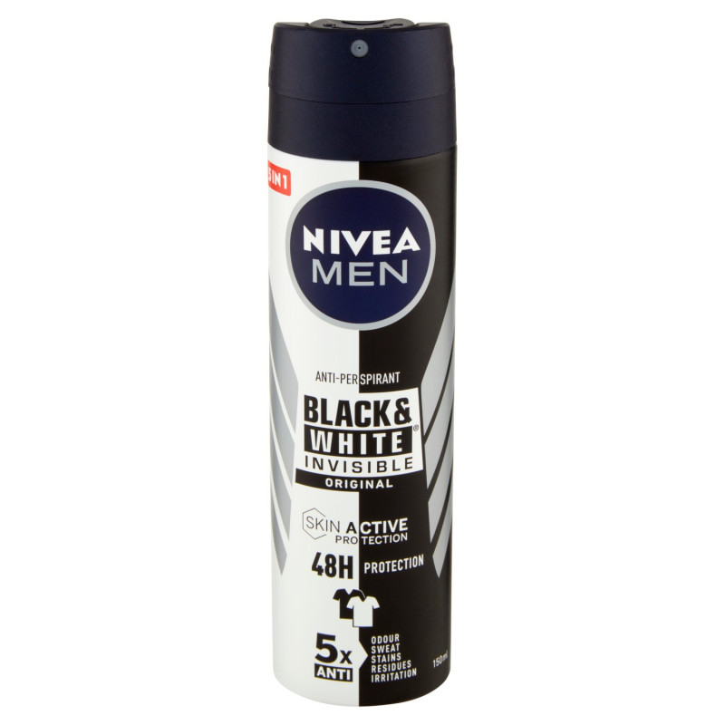 NIVEA MEN ANTI-PERSPIRANT BLACK & WHITE INVISIBLE ORIGINAL 150 ML