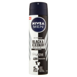 NIVEA MEN ANTITRASPIRANTE BLACK & WHITE INVISIBLE ORIGINAL 150 ML