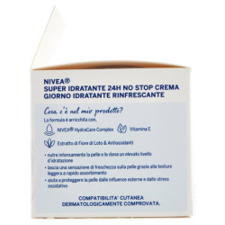 NIVEA CREMA DE DÍA HIDRATANTE REFRESCANTE 24H HIDRATACIÓN SPF 15 50 ML