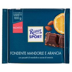 RITTER SPORT FONDENTE MANDORLE E ARANCIA 100 G