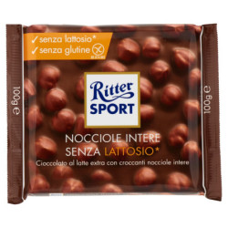 RITTER SPORT AVELLANA ENTERA SIN LACTOSA* 100 G