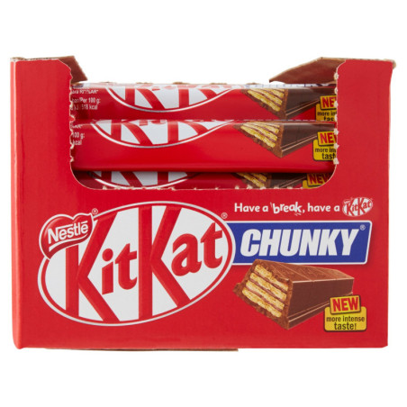 NESTLÉ KitKat Chunky Wafer croccante ricoperto di Cioccolato al Latte 36 snack da 40g