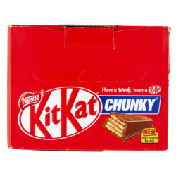 NESTLÉ KitKat Chunky Wafer croccante ricoperto di Cioccolato al Latte 36 snack da 40g