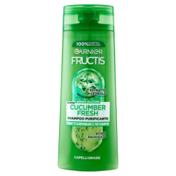 GARNIER FRUCTIS SHAMPOO GURKE FRISCH, REINIGENDES SHAMPOO FÜR FETTIGES HAAR, 250 ML